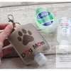 Dog Mom Hand Sanitiser Holder, Machine Embroidered Case with Lobster Clasp