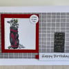 Card. Golfing birthday card for him or her