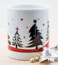 Xmas Coffee Mug Christmas Trees gifts for coffee lovers addicts secret santa   - Image 9