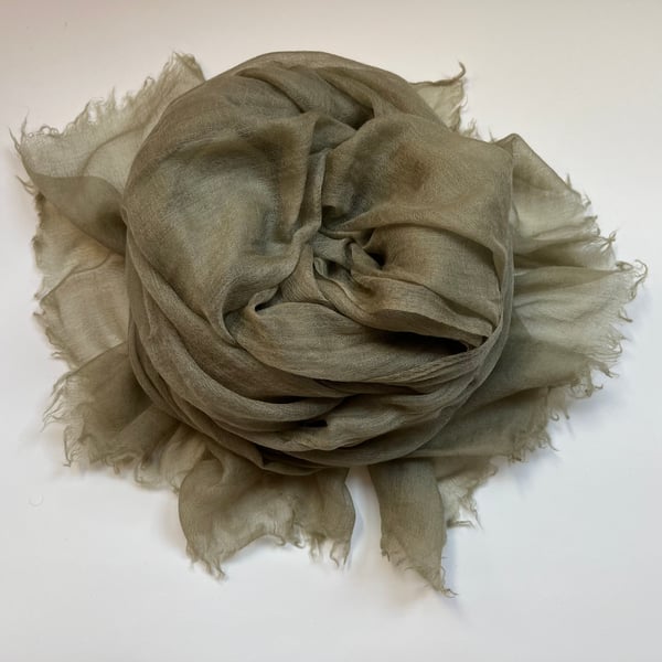 Feather weight cashmere scarf-shawl