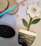 Hand painted Wooden flowers  - Image 2