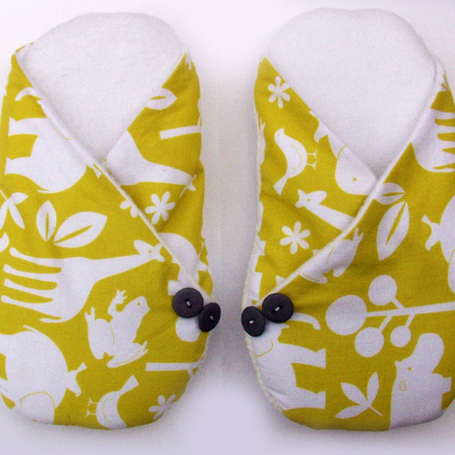 Womens Slippers - Zoo Animals - Size S M L