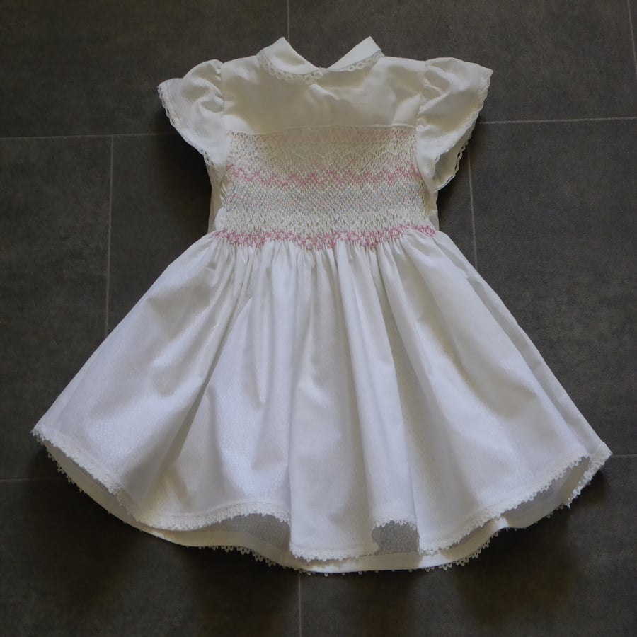 Smocked Dress size 3 -9 months 