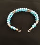 Pretty Aqua Blue Wirework Bangle - Image 5