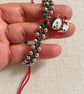 Children's Christmas Snowman Macramé Bracelet – Adjustable - Image 2