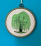 Weeping Willow Embroidery Art - Image 2