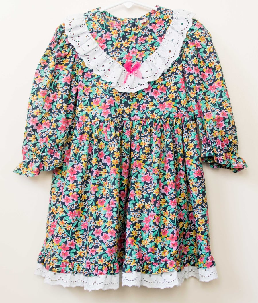 Floral Cotton Lawn Dress  2 - 3 years