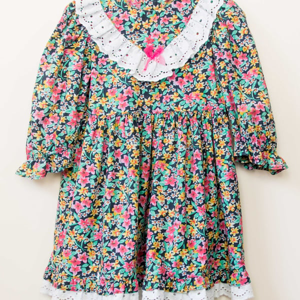 Floral Cotton Lawn Dress  2 - 3 years