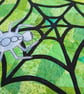 Spider and web Halloween Kit Art Quilt Panel - Image 4