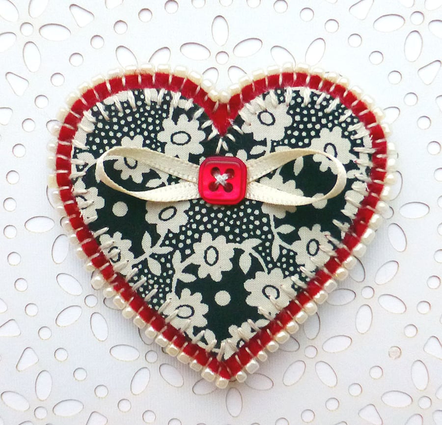 Heart Brooch