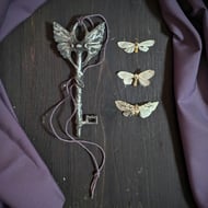 Key of Whispers - hand cast magical pewter key