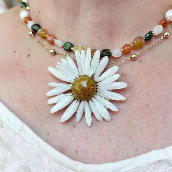 Meadow Daisy Bloom Necklace