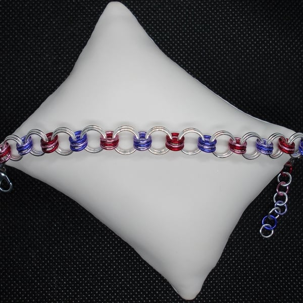 3 in 2 chain bracelet with colours