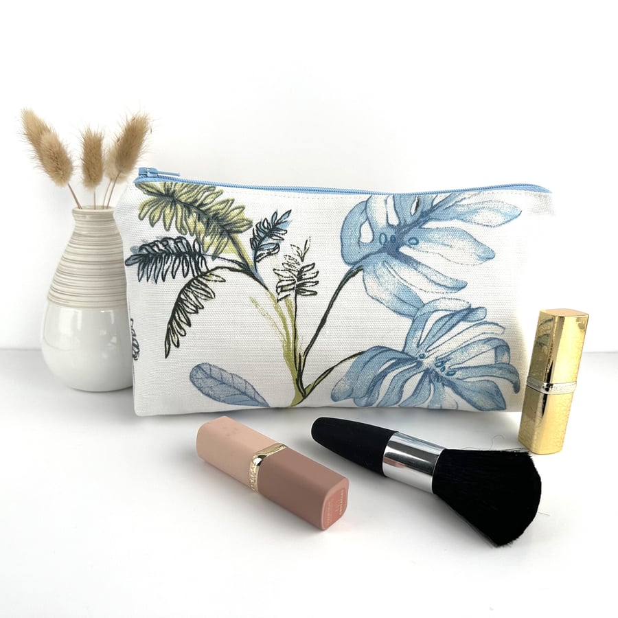 Monstera Cosmetic Bag, Make up Bag