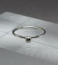 Sol Ring - Sterling silver drop ring - Minimal contemporary ring - handmade