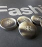 1" 25mm 40L Polyester Horn Buttons - Image 1