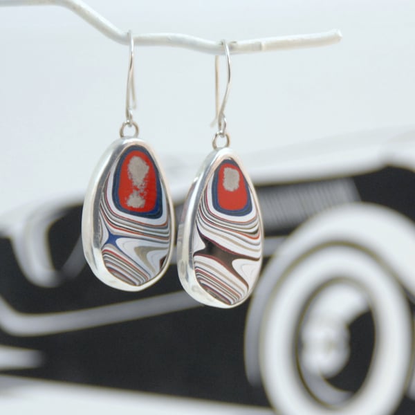 Fordite earrings