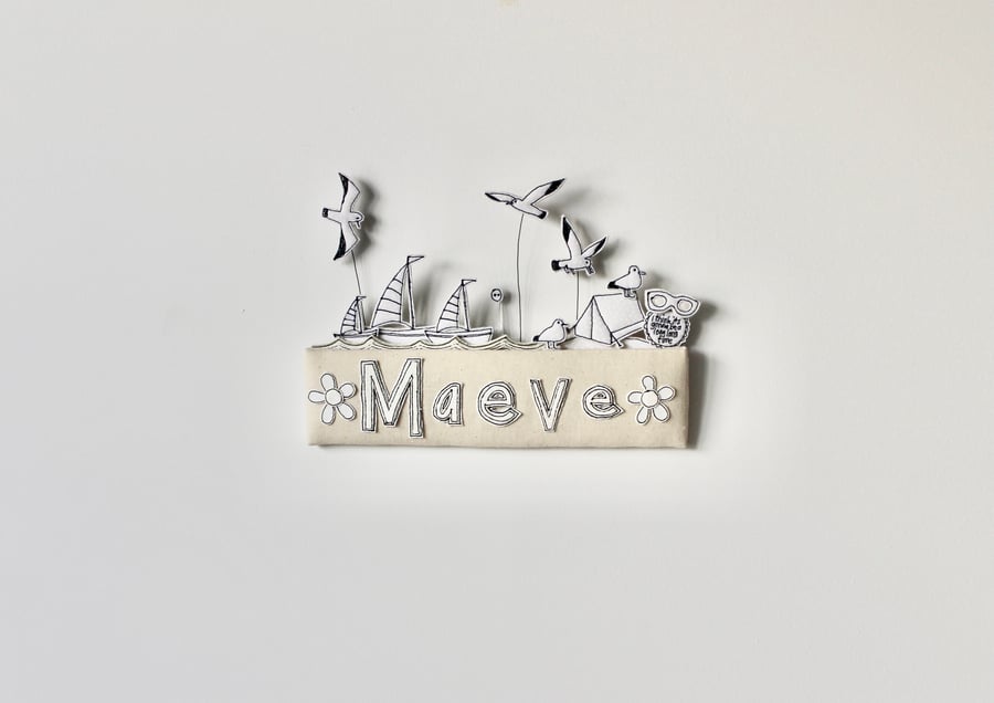 Special Order for Gemma - Door Plaque for Maeve