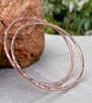 Handmade Copper Red Rock Bangle - Image 1