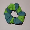 Scrunchy blue and green check