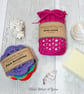 Cotton rainbow scrubbies and soap saver, soap pouch set. Face wipes  Soap sock. - Image 9
