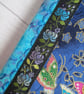 SOLD - A6 Butterflies & Batik Reusable Patchwork Notebook, Diary Cover - Image 5