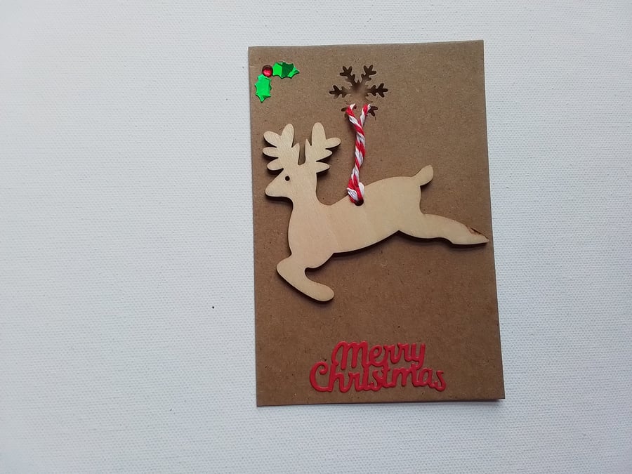 Christmas card. Christmas decoration. Reindeer. Ref 221