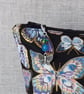 Large zipped pouch, project bag, cosmetic bag, butterflies - Image 7