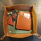 Handcrafted Leather Valet trays 