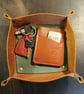 Handcrafted Leather Valet trays 
