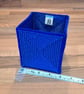 Large desk tidy - blue with dark blue edging - Image 3