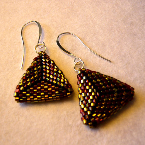 Triagular earrings
