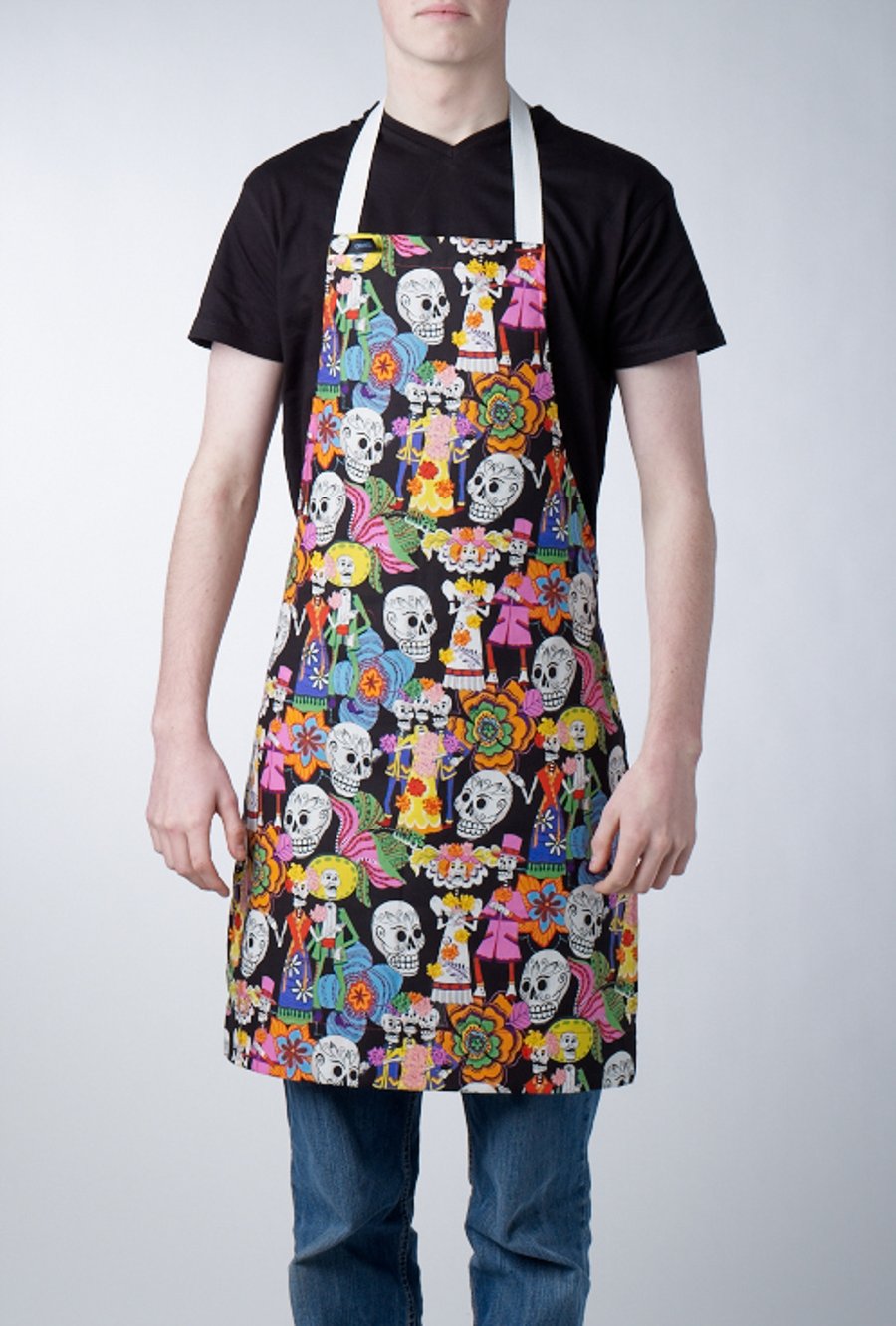 GAYPRON in Day of the Dead 'Los Novios'  fabric by Alexander Henry