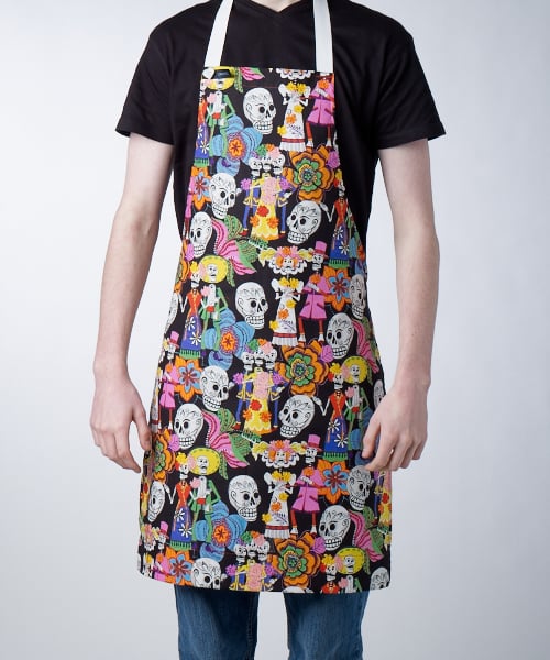 GAYPRON in Day of the Dead 'Los Novios'  fabric by Alexander Henry