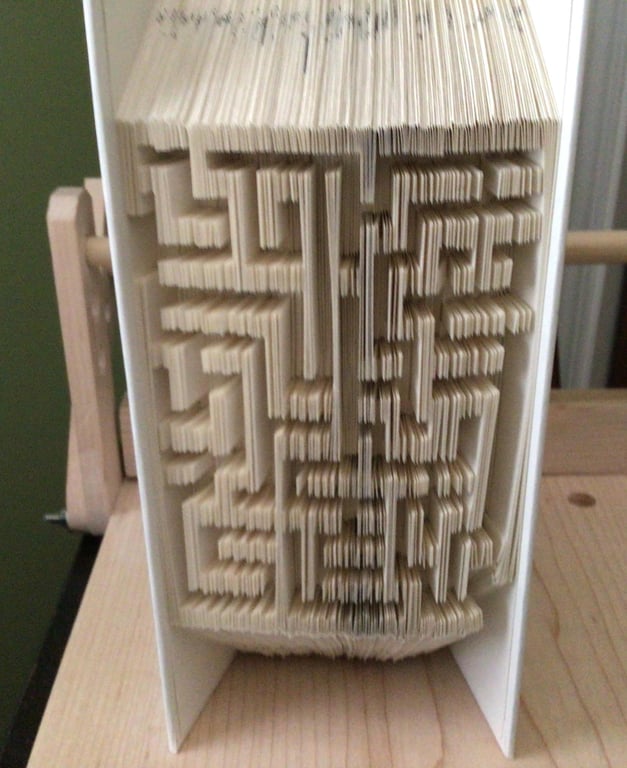 Maze 1 - Square COMBI Book Folding Pattern - EMAILED PDF PATTERN