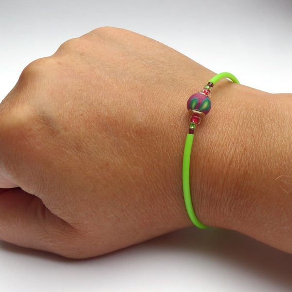 Colourful Rubber Coated Bangle