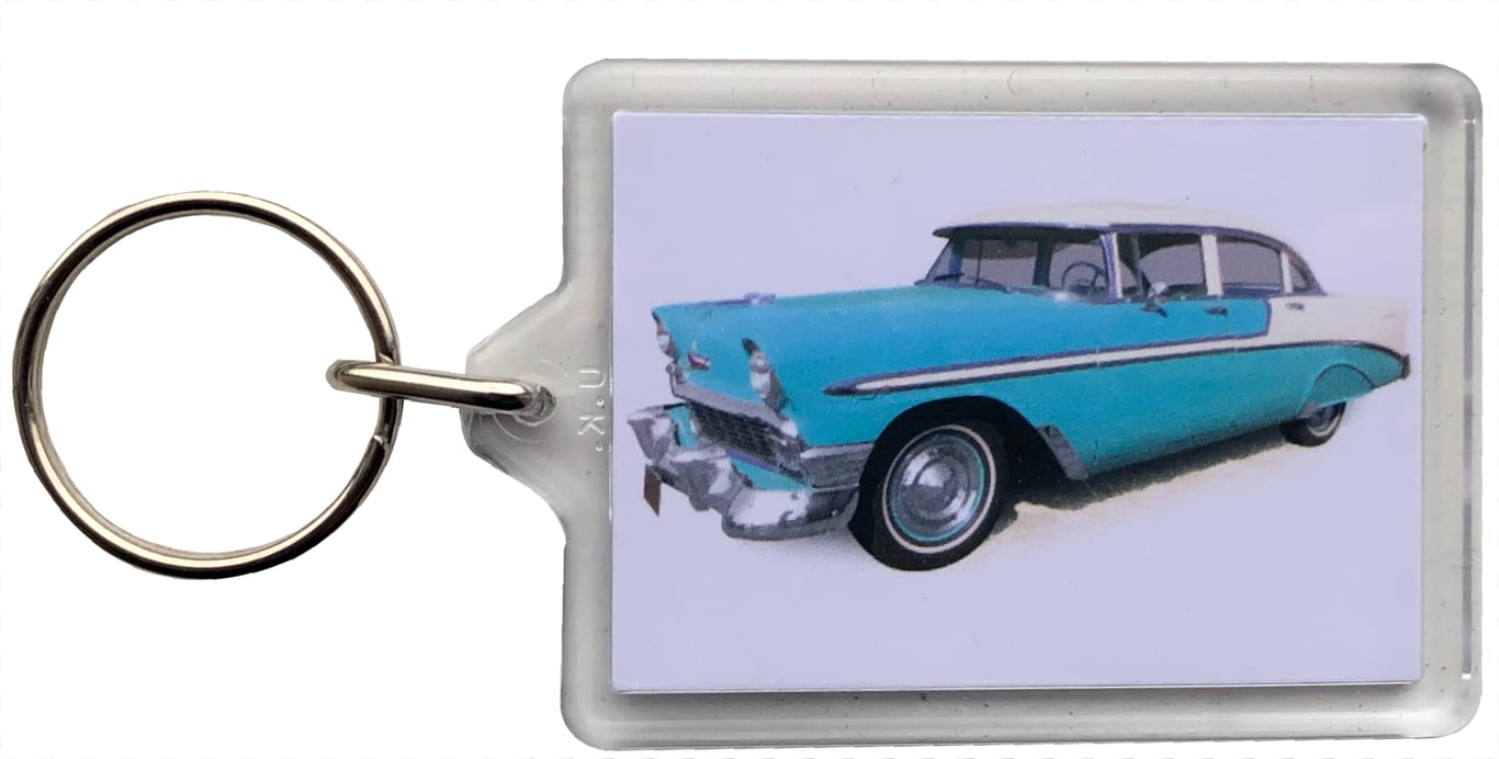Chevrolet Bel Air 1956 - Keyring with 50x35mm Insert