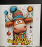 Highland Cow Christmas Card  - Image 3
