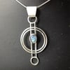 Silver and Opal pendant - Navigator