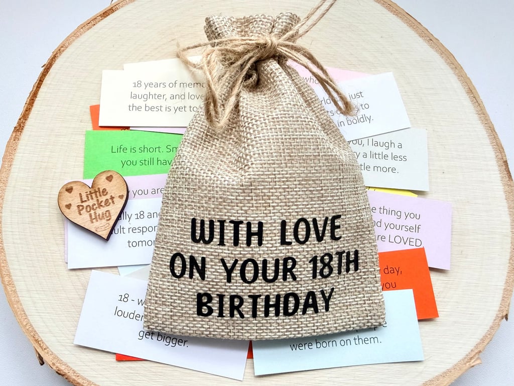 18th Birthday Keepsake Quote Gift, 31 Quotes, Turning 18, Coming of Age Presen5