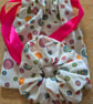 Handmade Scrunchie and Pouch Bag Set