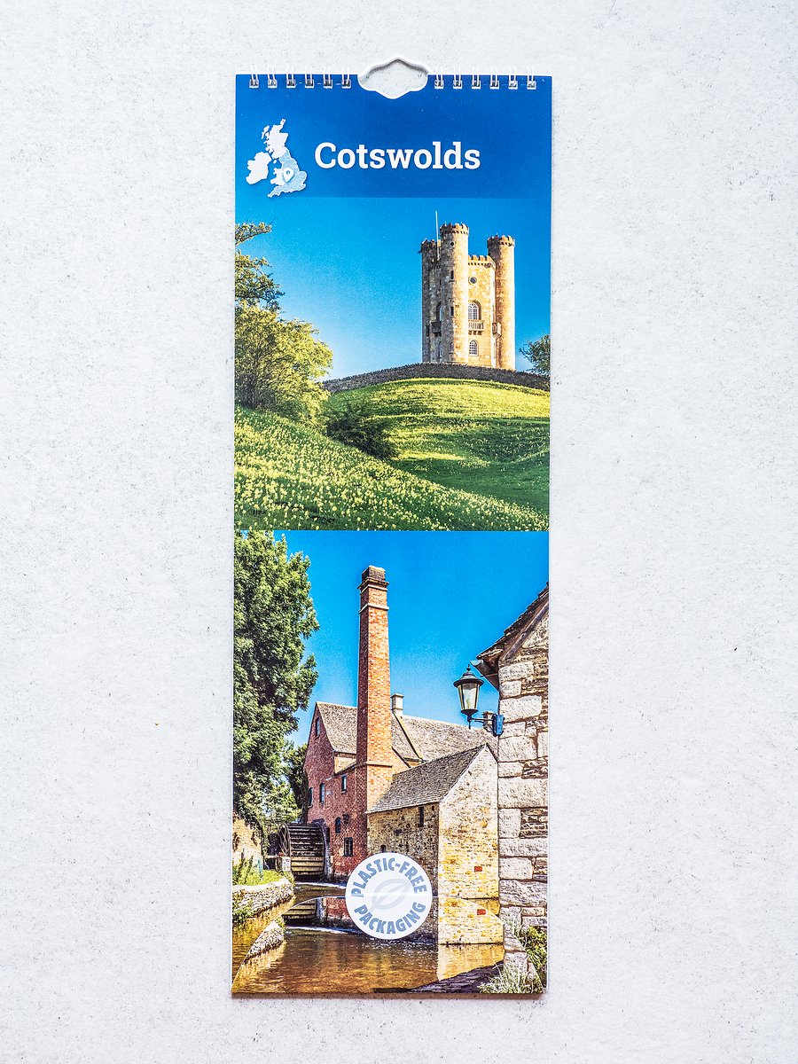 2026 Cotswolds Slim Wall Calendar Gloucestershire Oxfordshire Wiltshire UK      