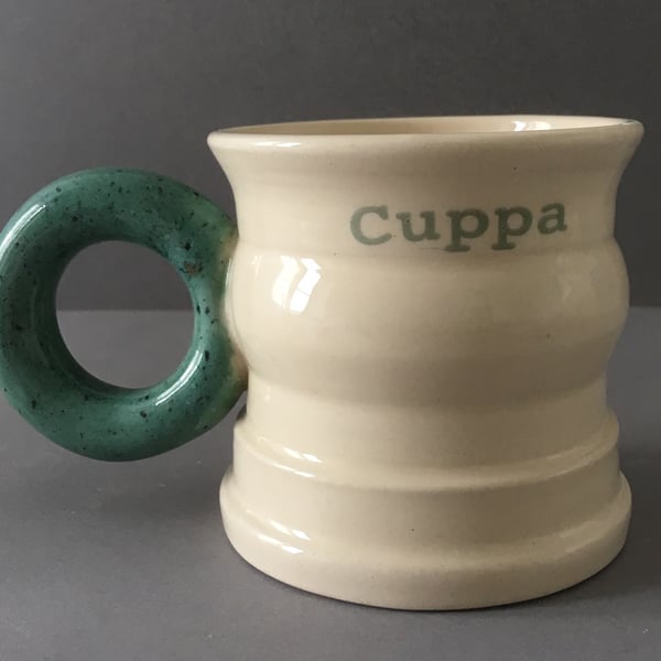 Cuppa. Coffee cup. Tea cup. Handmade.Graphic. Ceramic.