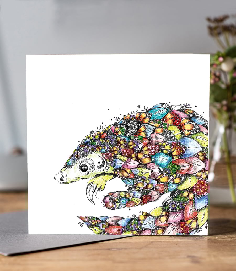 Pangolin Greeting Card 