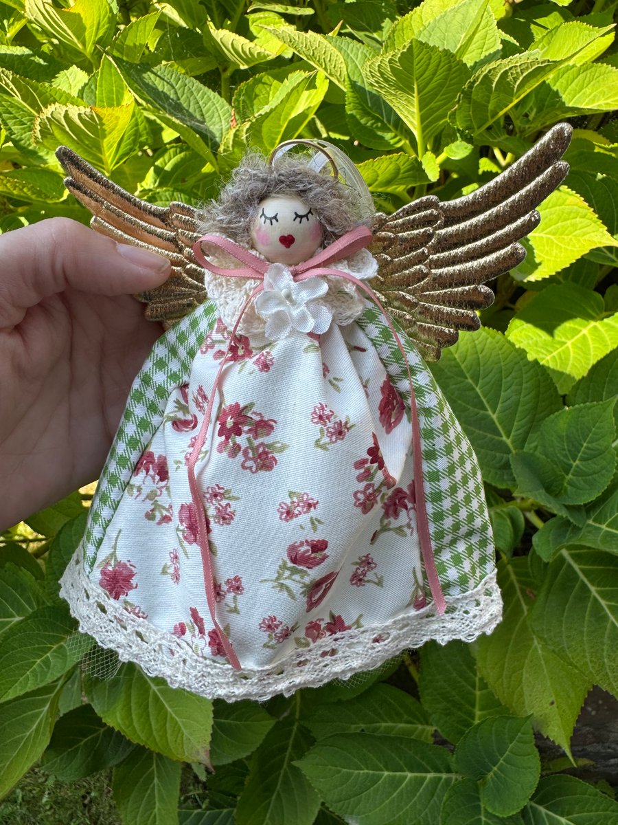 Handmade Christmas Fairy Tree Angel Hanging decoration 