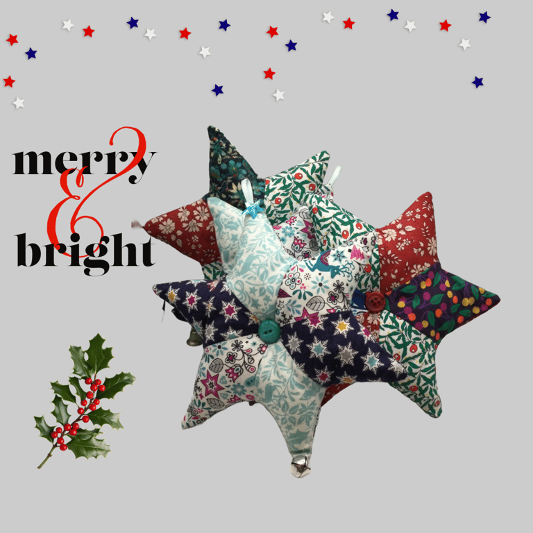 Decorative Stars in Liberty Fabrics