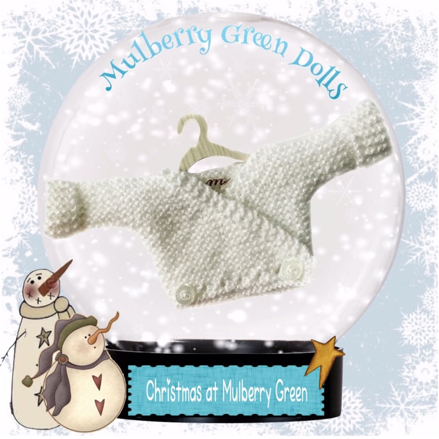 Sparkly White Crossover Cardigan 