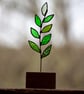 Stained Glass Leaf Suncatcher Free Standing Ornament - Image 4