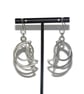 Geometric Sterling Silver Wire Handmade Earrings – Unique, Modern Jewellery - Image 3