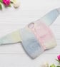 Hand knitted baby cardigan in pastels to fit 0 - 3 months  - Image 2